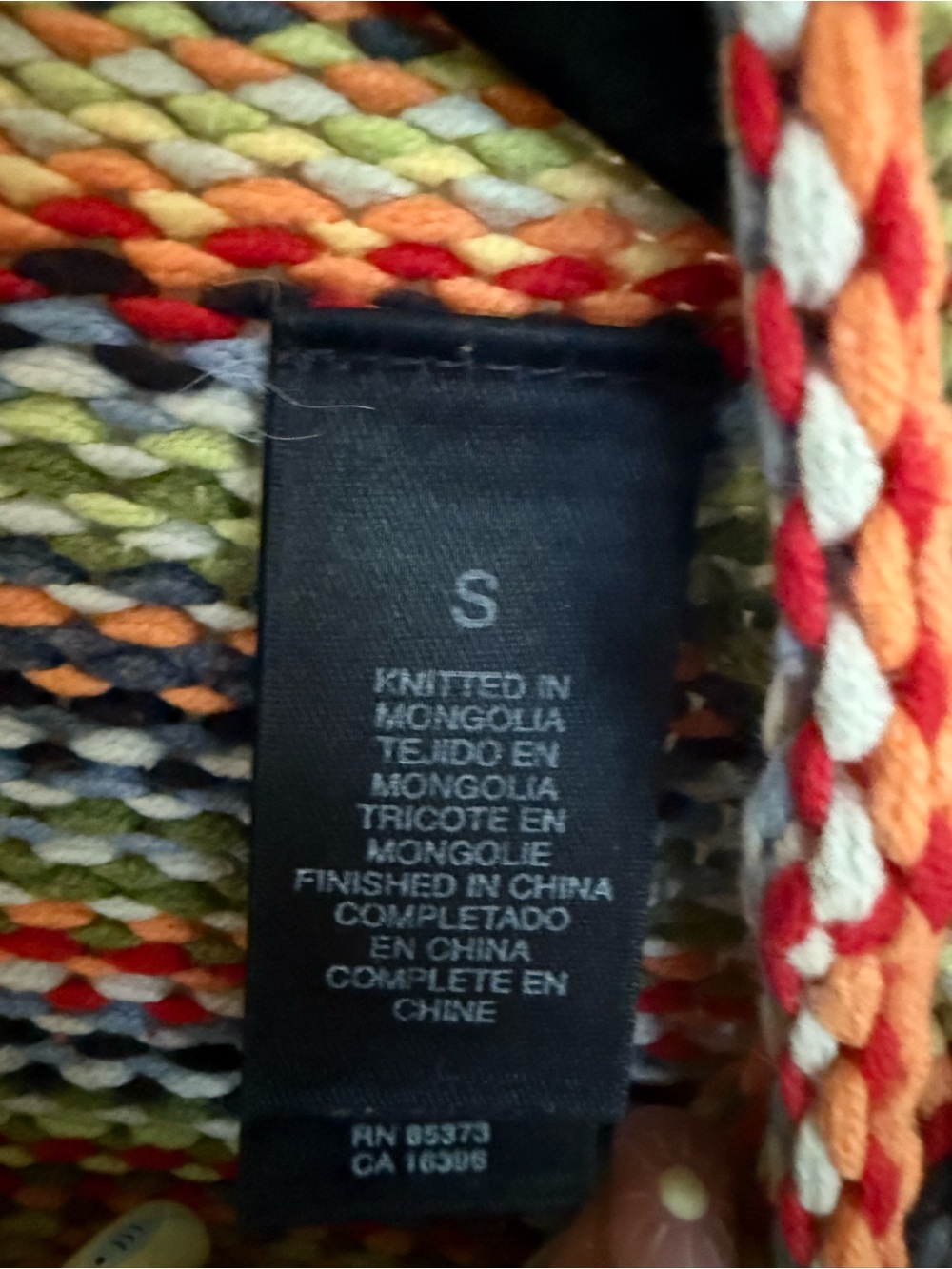 Crazy Horse by Liz Claiborne - Striped Multicolor Knit Sweater - Picture 3 of 5